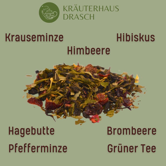 Himbeere Minze | Bio Grünteemischung