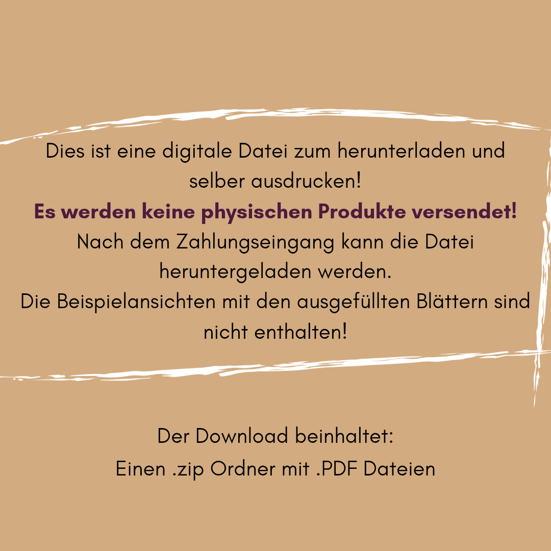 Herbarium Druckvorlage im Junk Journal Stil | DIY Sammelbuch