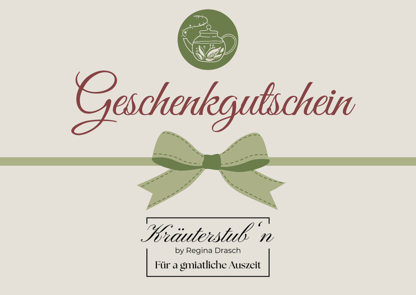 Kräuterstub'n Email Geschenkgutschein