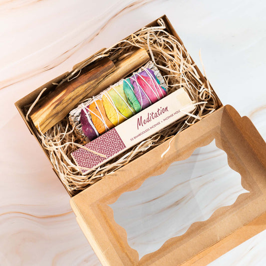 Räucherset | Weißer Salbei, Palo Santo, Räucherstäbchen