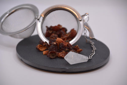 Teeei mit Edelstein Anhänger | geschliffen