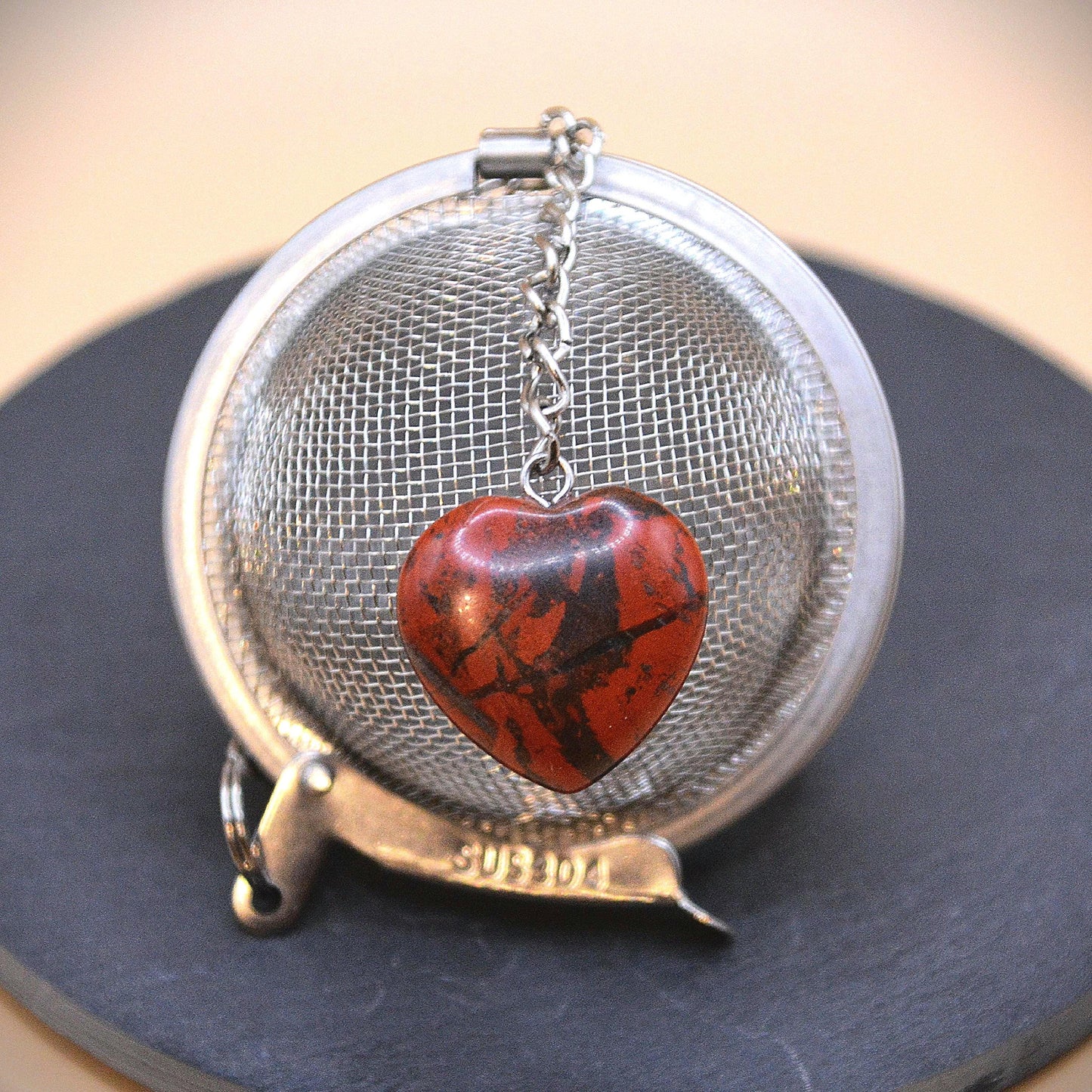 Teeei mit Edelstein Anhänger | geschliffen