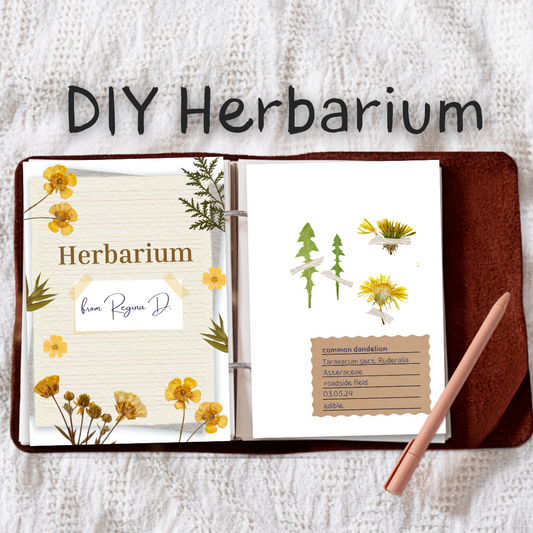 Herbarium Druckvorlage im Junk Journal Stil  | DIY Sammelbuch